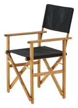 Marion Folding Chair - Black/Acacia