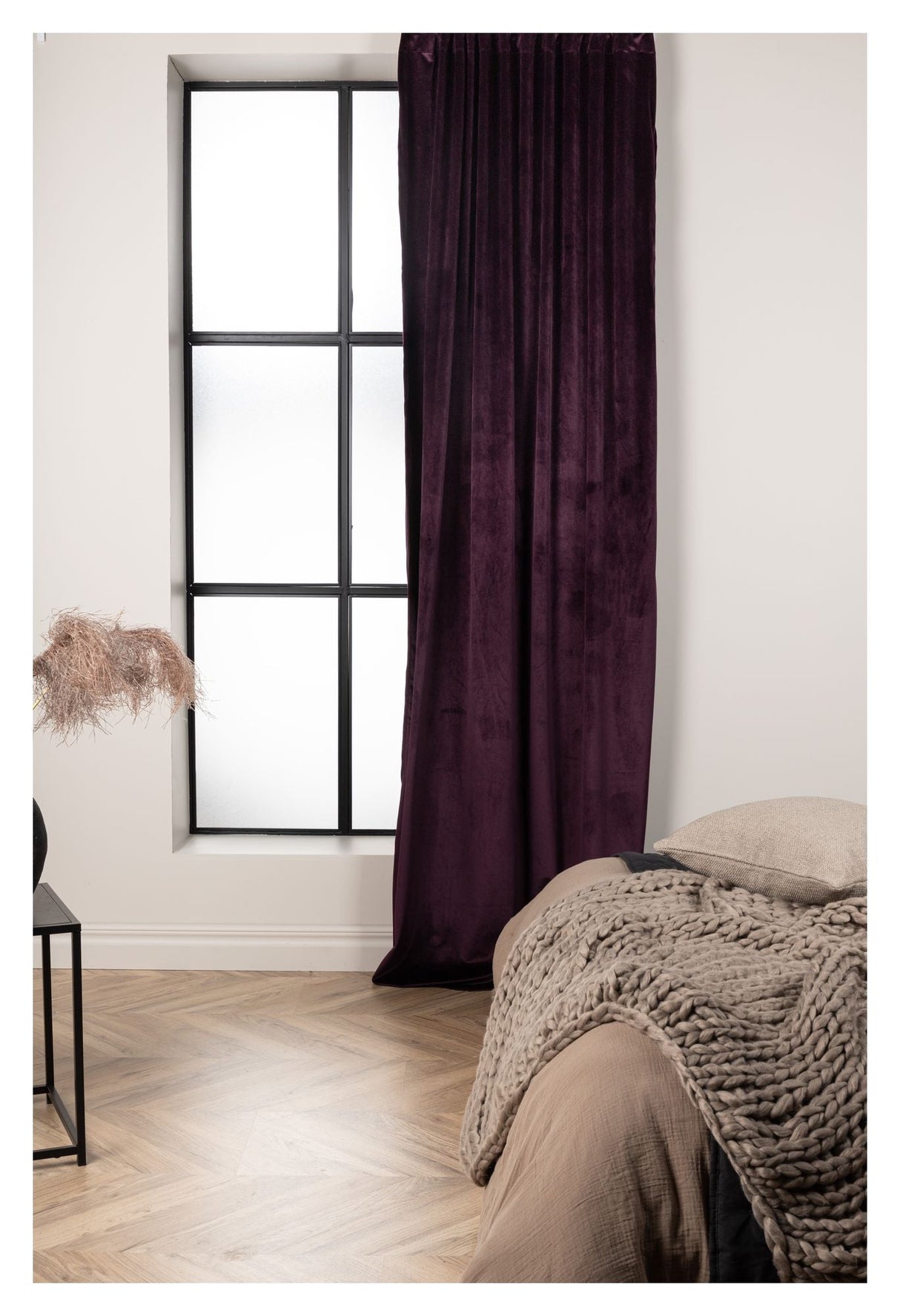 Mary Curtain 135x250 - Plum