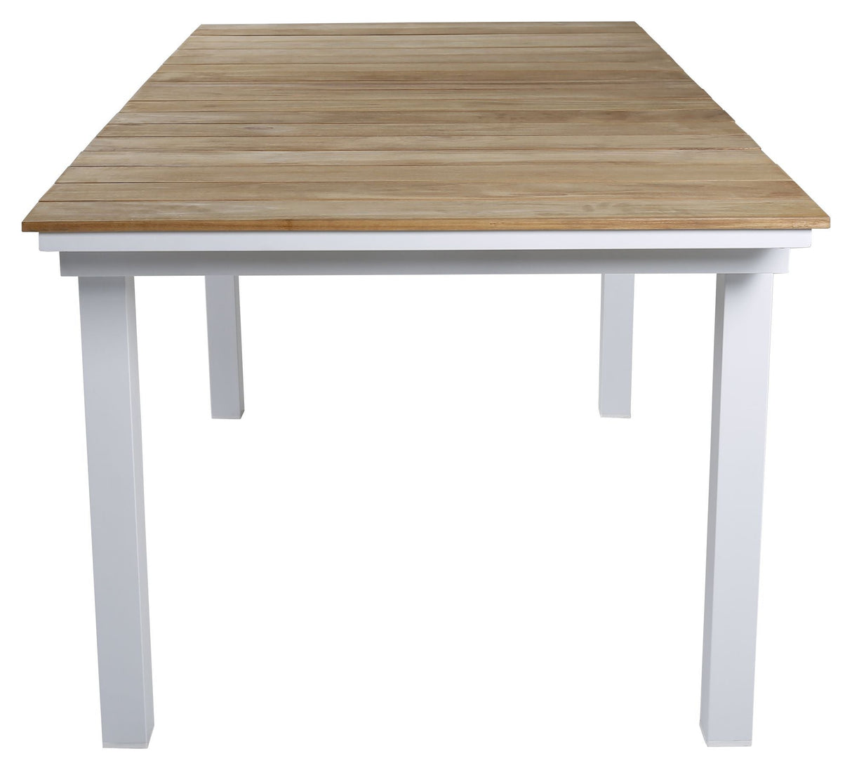 Mexico, hagetabell 180/240, White Alu/Teak