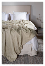 Milo Bedspread 150x250 - Beige