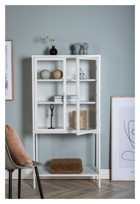 Misha Metal Bookcase, White