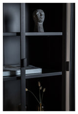 Misha Metal Bookcase, Black