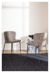 Modesto Dining Chair - Gray Bouclé