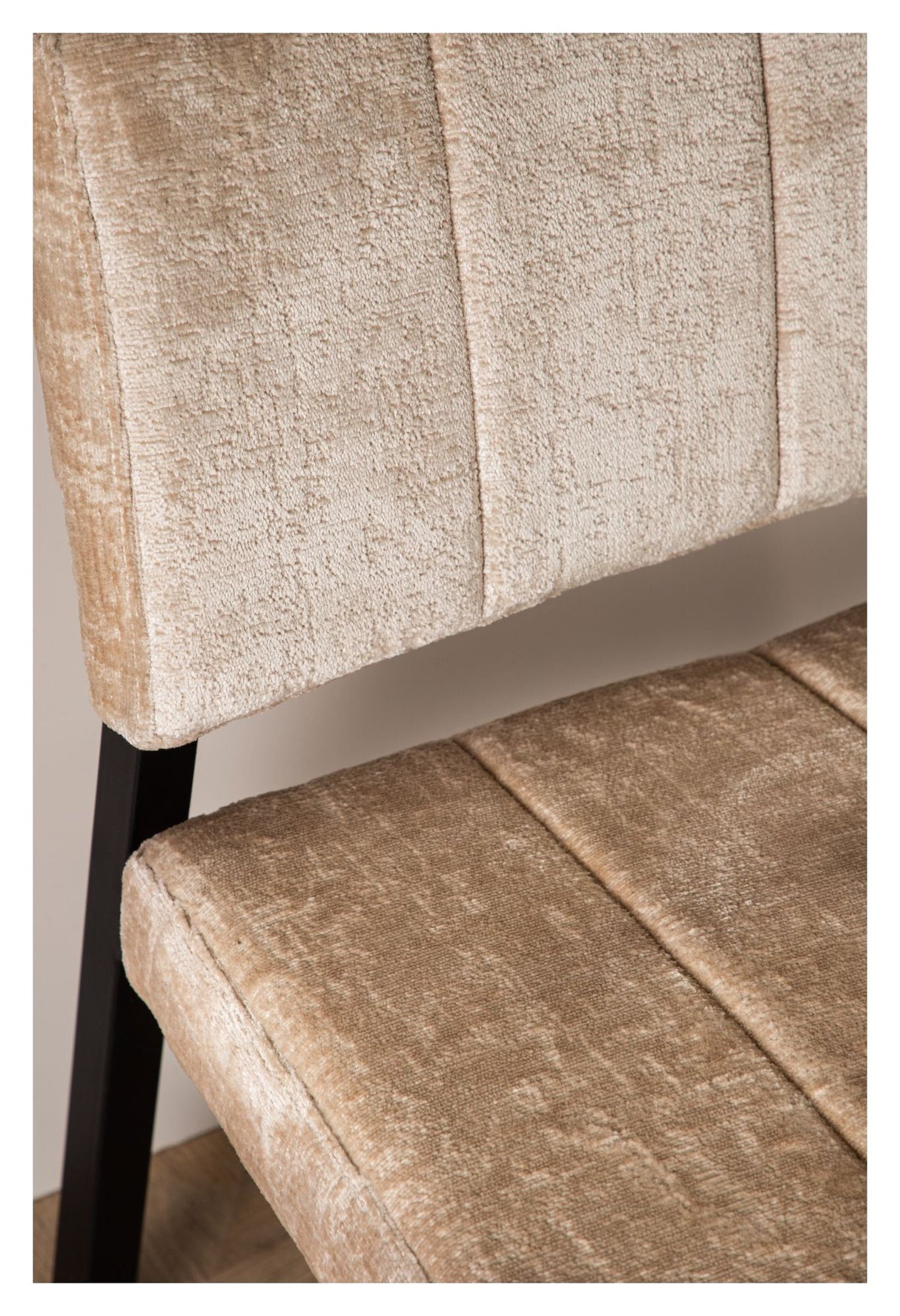 Monett Lounge Chair - Beige Velvet