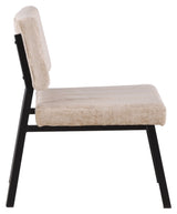 Monett Lounge Chair - Beige Velvet