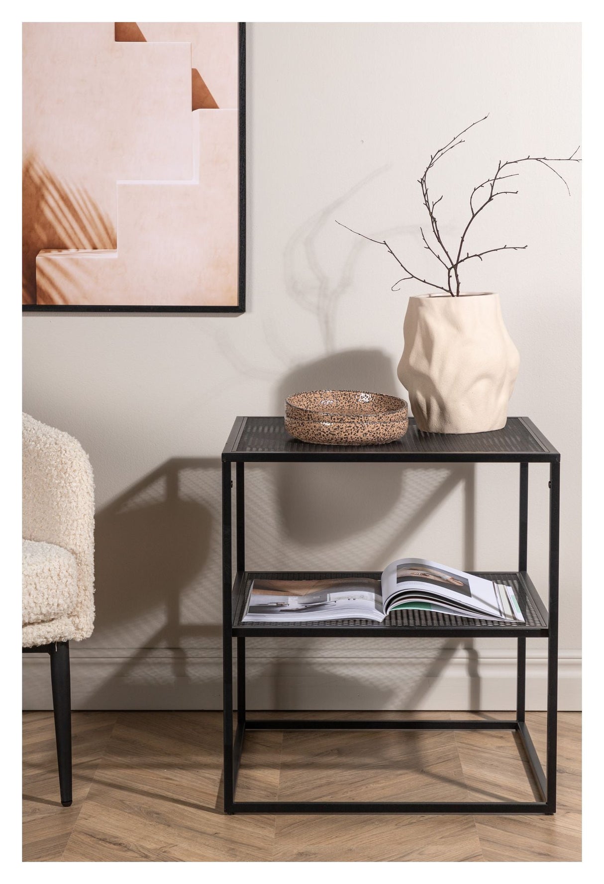 Netz Side Table 55x55 - Svart