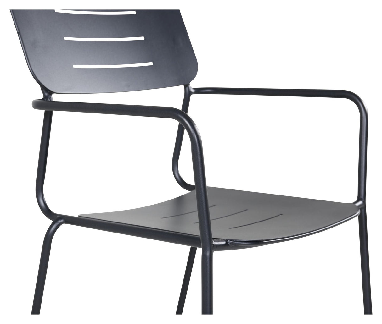 Nicke Garden Chair w. Arm, svart