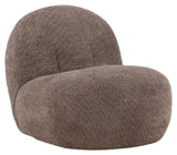 Omaha Lounge Chair, Brown Bouclé