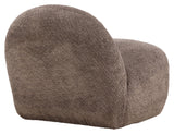 Omaha Lounge Chair, Brown Bouclé