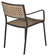 Paola Garden Chair, Black W. Svart pute