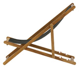 Peachy Deck Chair - Black/Akacia