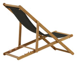 Peachy Deck Chair - Black/Akacia