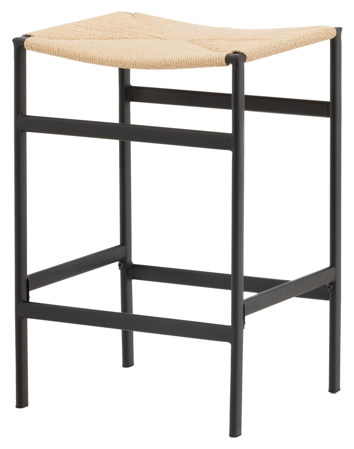 Polly Barstool, Black, Rubber Tree