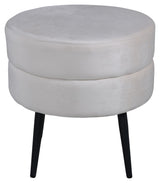 Pot Pouf, beige velour