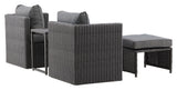 Quad Lounge Set - Svart fusjon