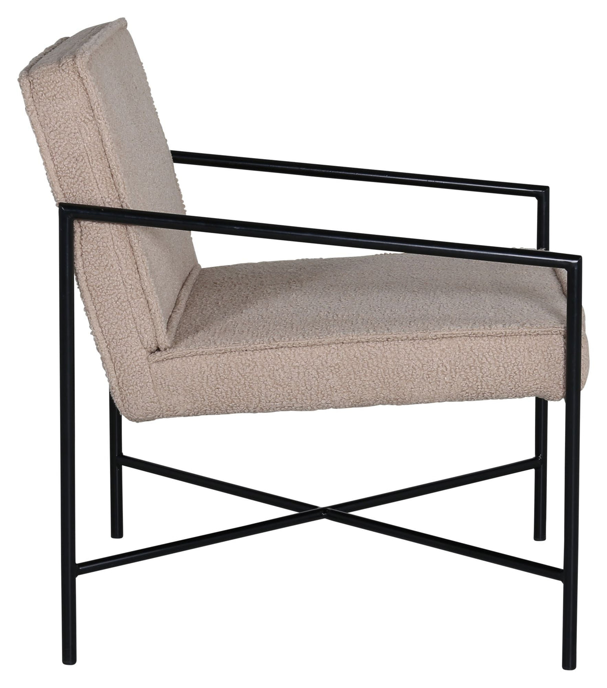 Rakel Lounge Chair, Beige Teddy