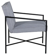 Rakel Lounge Chair, Gray Velvet