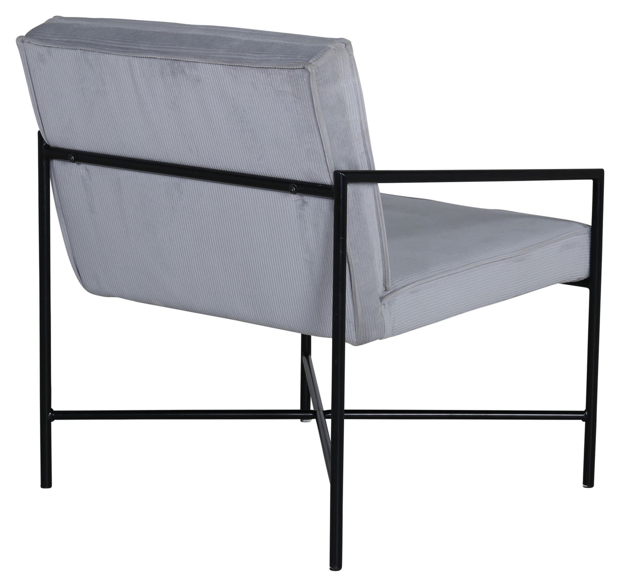 Rakel Lounge Chair, Gray Velvet