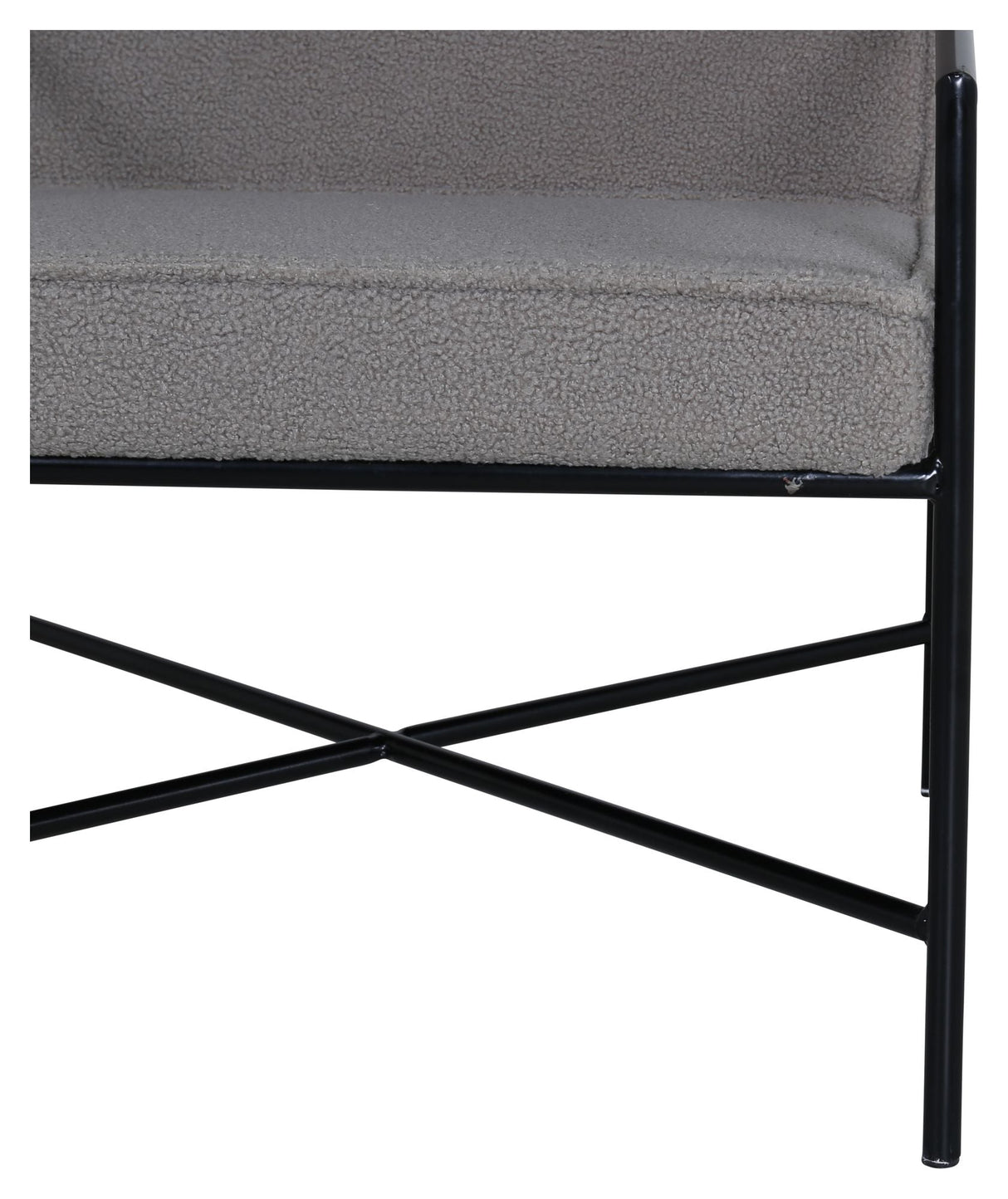 Rakel Lounge Chair, Gray Teddy