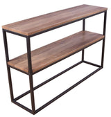 Rise Console Table - Black/Teak Look