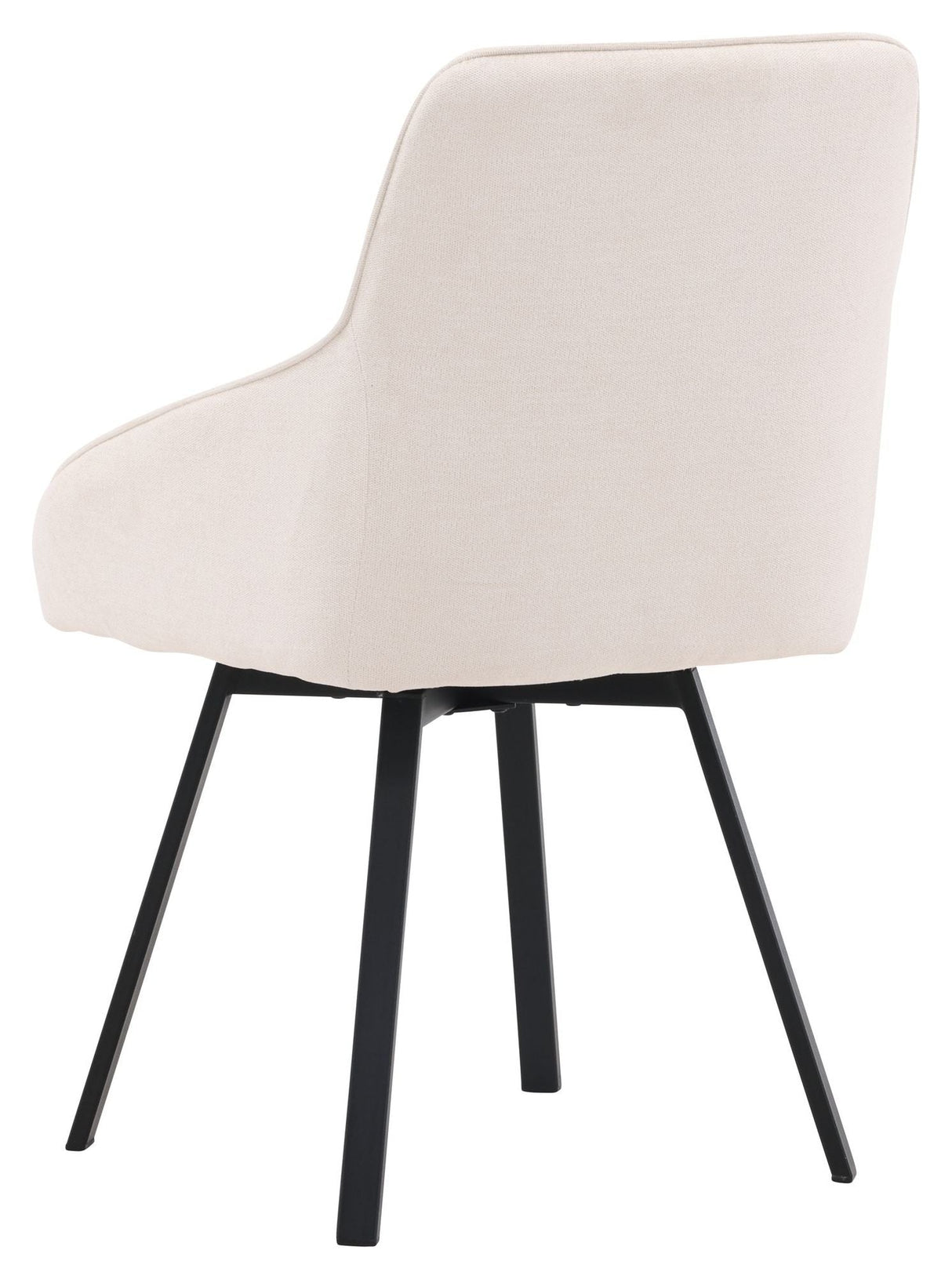 Rosie spisestol, svart, beige stoff