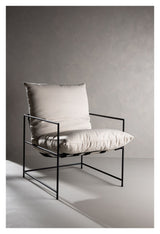 Sedalia Lounge Chair - Svart/hvitt