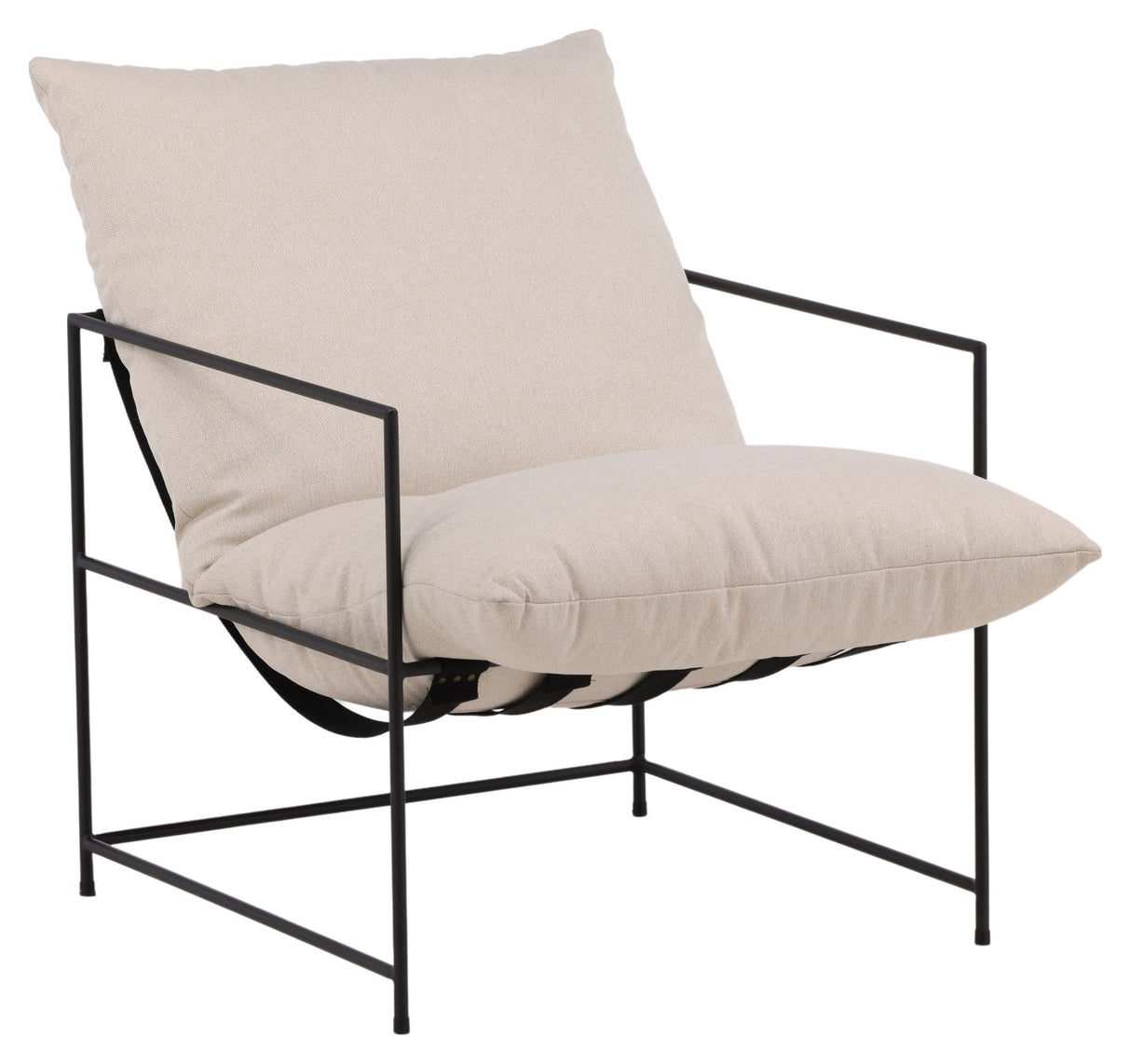 Sedalia Lounge Chair - Svart/hvitt