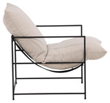 Sedalia Lounge Chair - Svart/hvitt