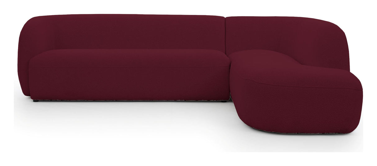 Rothschild 2,5 -seters sofa åpen høyre - Bordeaux