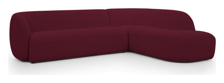 Rothschild 2,5 -seters sofa åpen høyre - Bordeaux