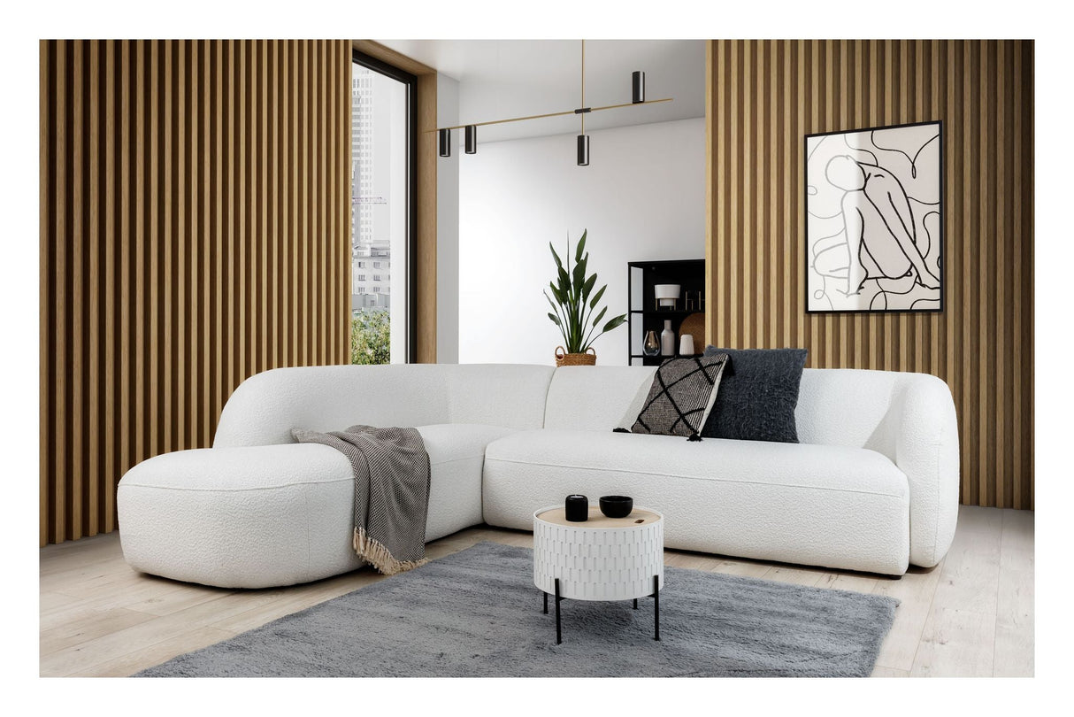 Rothschild 2,5 -seters sofa åpen høyre - Offwhite