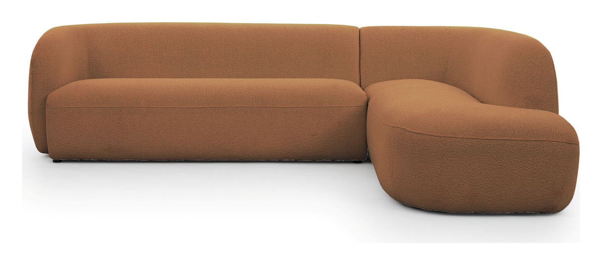 Rothschild 2,5 -seters sofa åpen høyre - Clay Brown