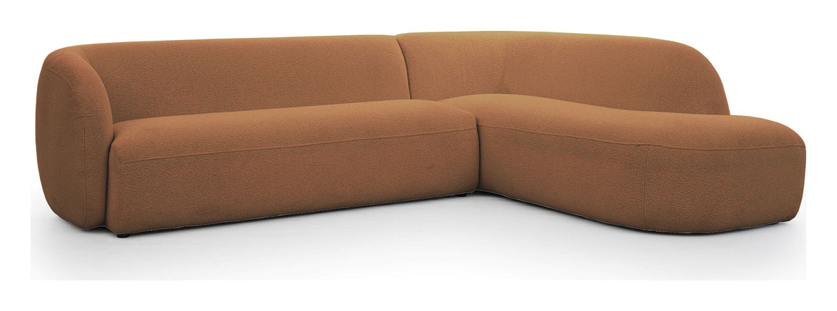 Rothschild 2,5 -seters sofa åpen høyre - Clay Brown