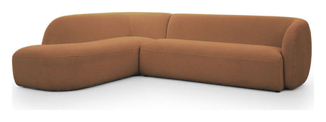 Rothschild 2,5 -seters sofa åpen til venstre - Clay Brown