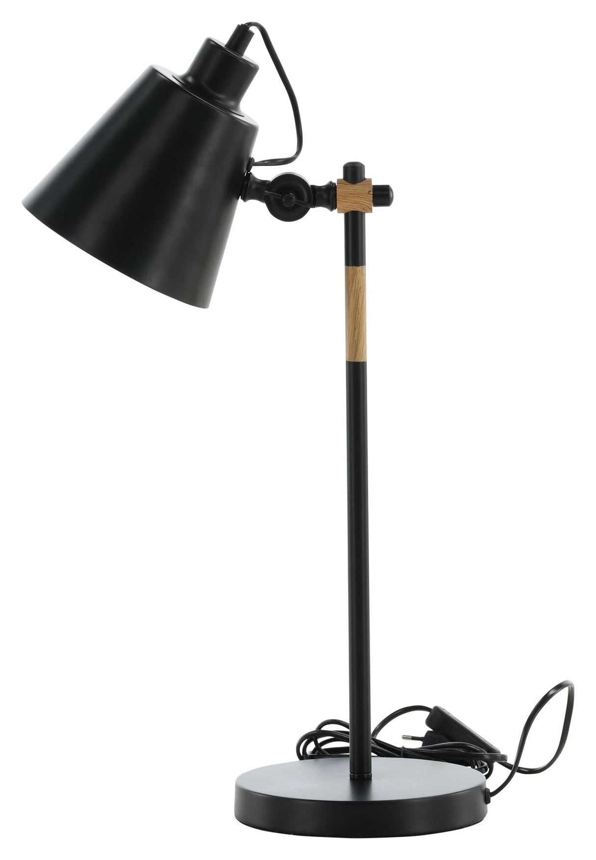 Skotthode bordlampe, svart