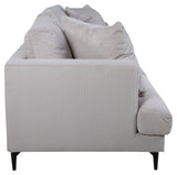 Sofia 3-personer. Sofa, beige fløyel