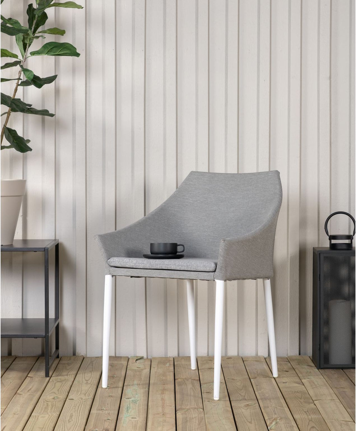 Spoga Garden Chair - White/Grey