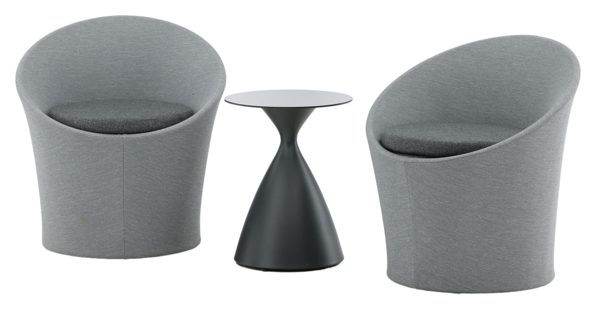 Spoga Lounge Set - Black/Grey