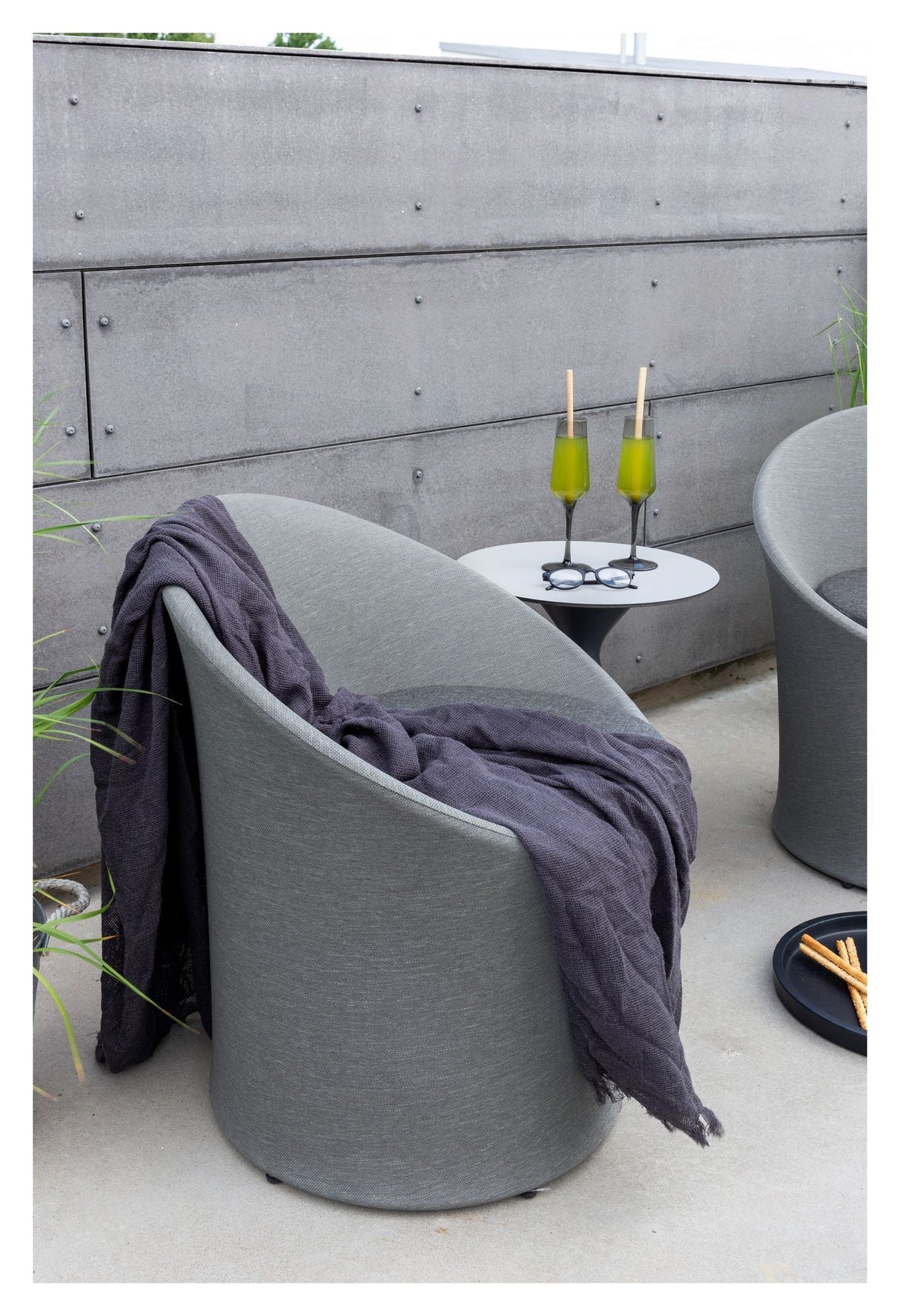 Spoga Lounge Set - Black/Grey