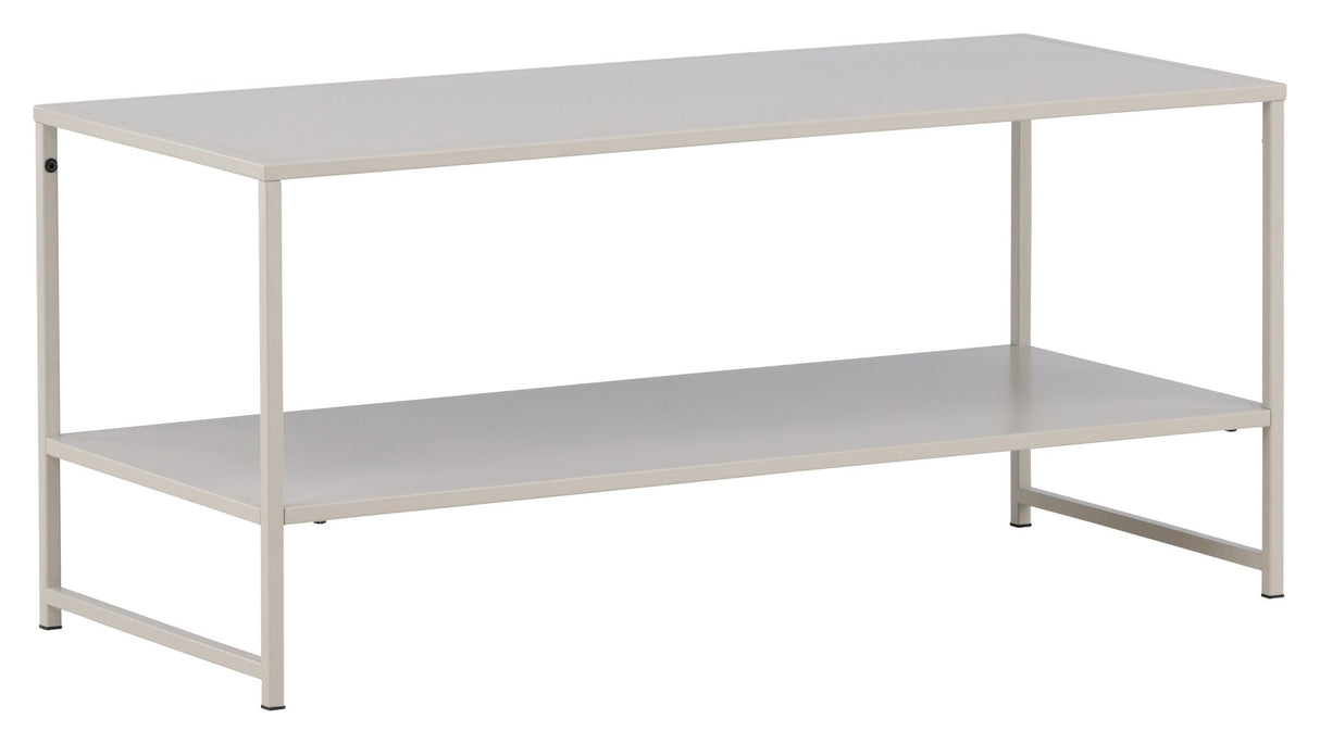 Staal salongbord - beige