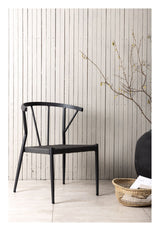 Stina Garden Chair w. flette - svart