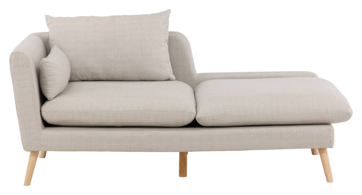 Tacoma sofa, åpen ende - lysegrå