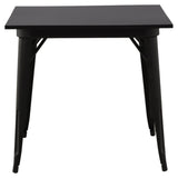 Tempe Dining Table 80x80 - Svart