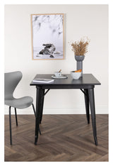 Tempe Dining Table 80x80 - Svart