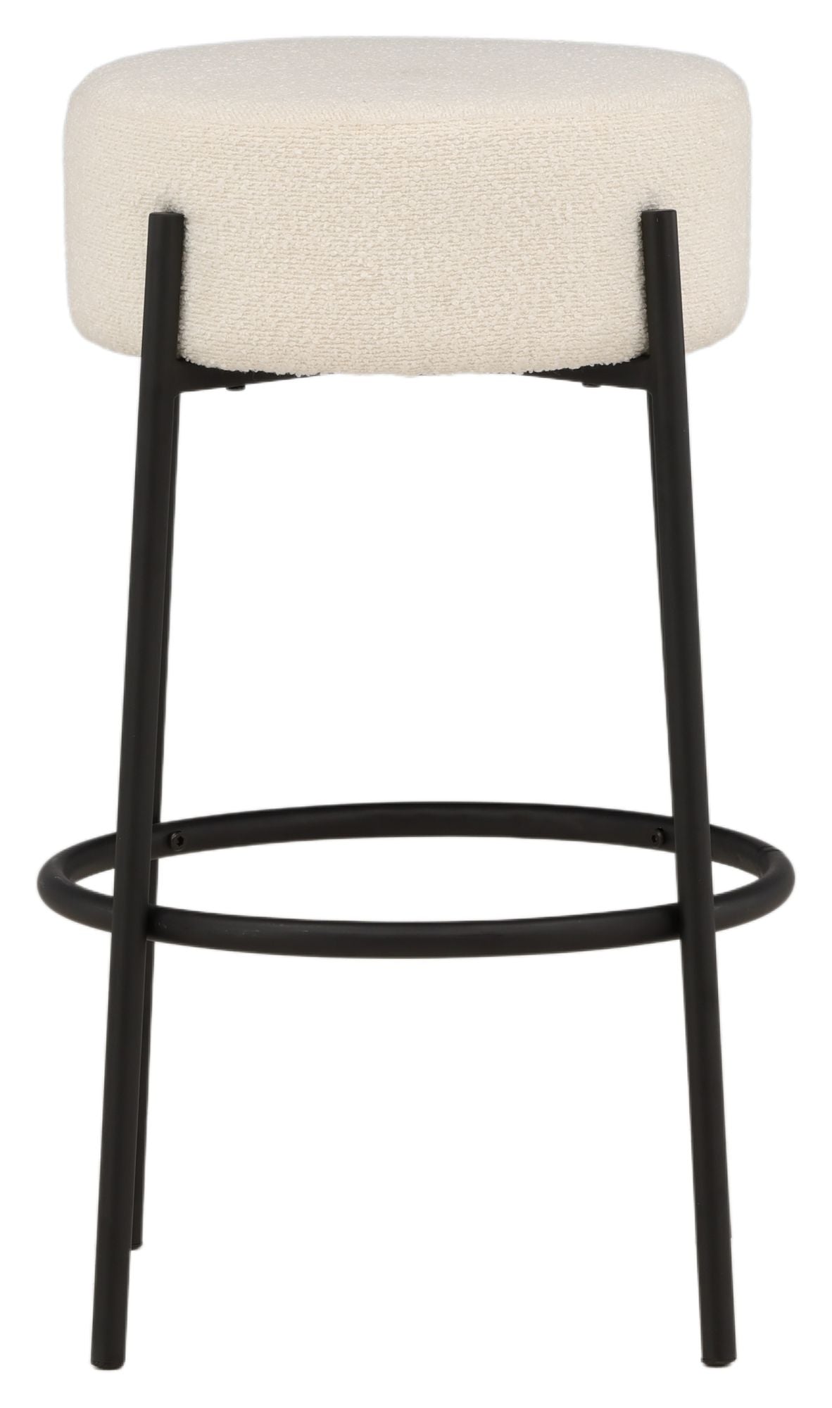 Tucson Barstool, Large - White Bouclé