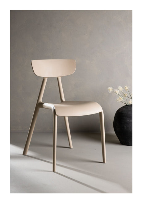 Ursholmen Spisestuestol, Plast, Beige