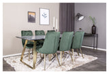 Velvet Deluxe Dining Chair, Green Velvet