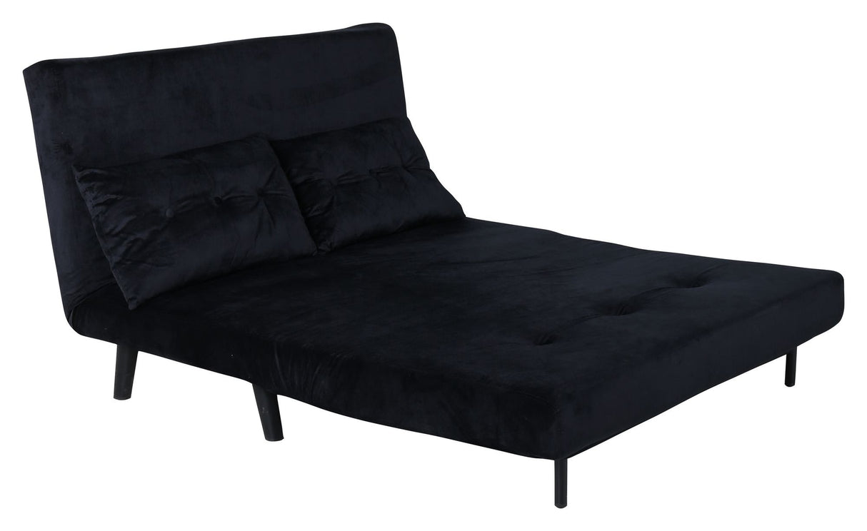 Vicky Sofa Bed 120x190 - Svart fløyel