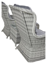 VIKELUND WICKER -STOLER SET, GRAY W. Grå pute