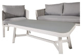 Virya Lounge Set, White w. grå puter